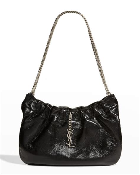 ysl ruched hobo bag|Saint Laurent Pac Pac YSL Ruched Hobo Shoulder Bag.